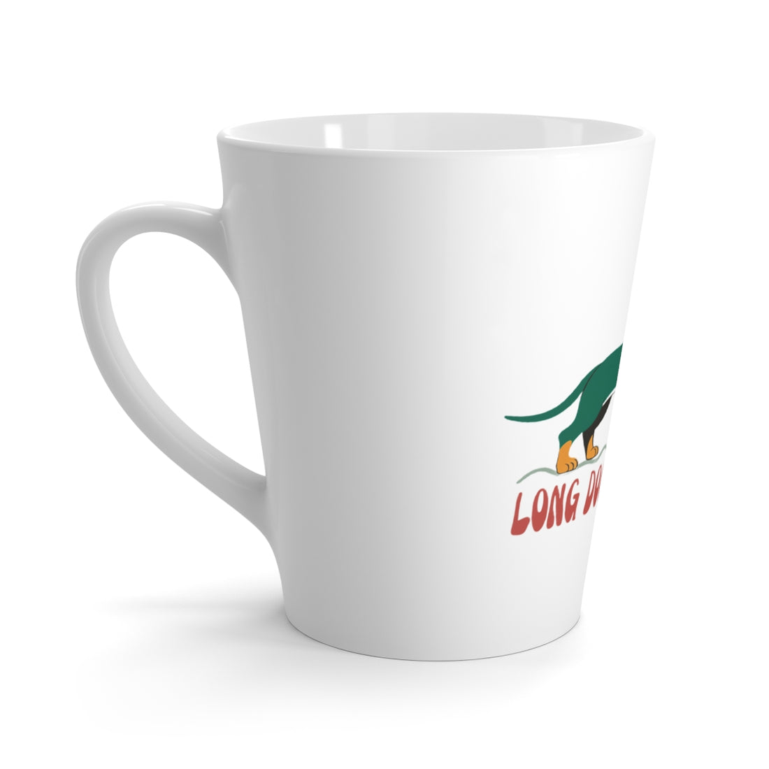 Left side | Dachshund Latte Mug — Little Boss Energy