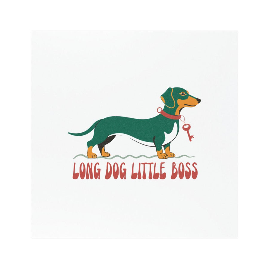 Dachshund Long Dog Little Boss Car Magnet