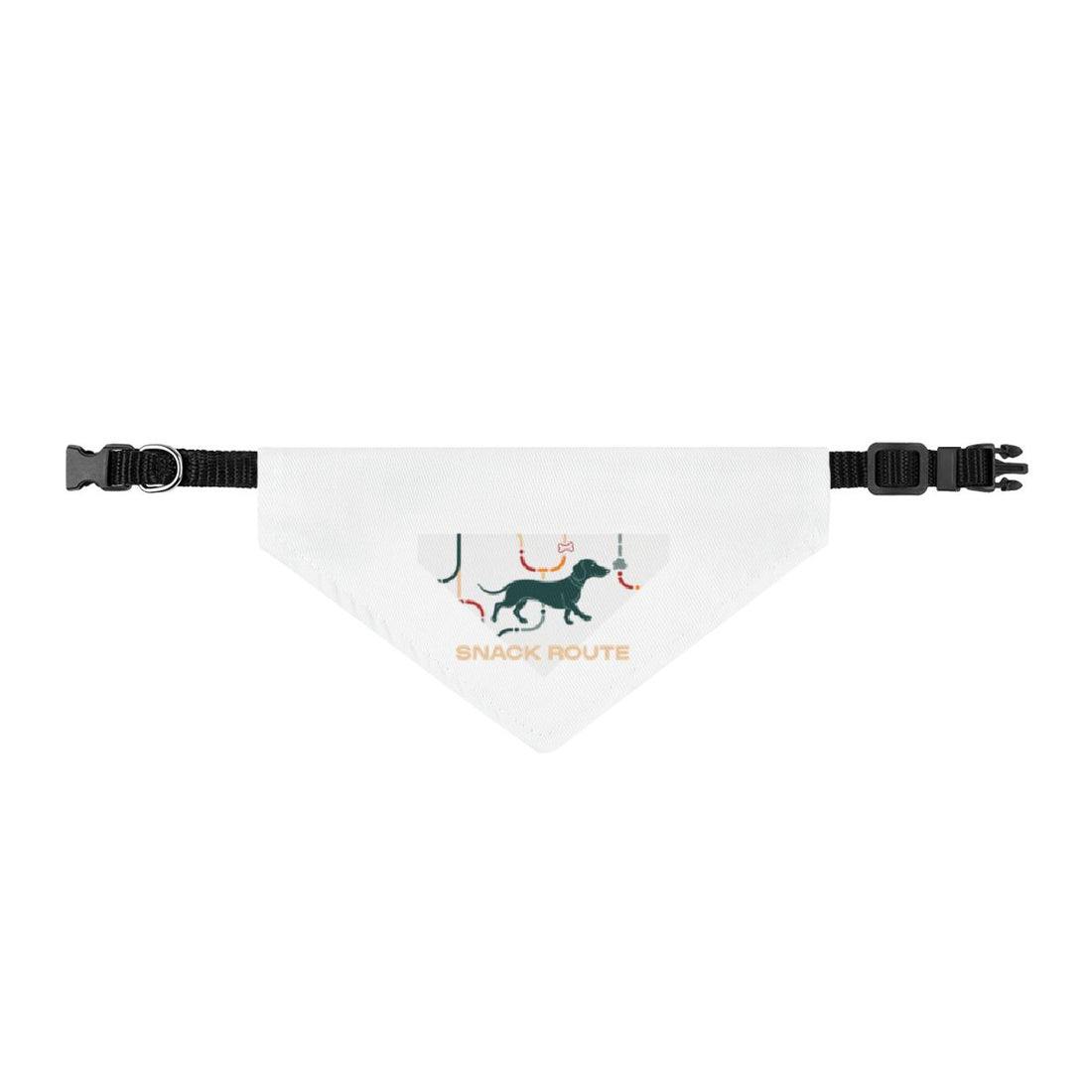 S — Front | Dachshund Long Dog Little Boss Clip-On Bandana
