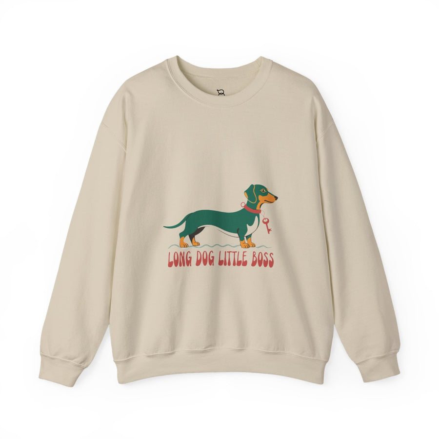 Dachshund "Long Dog Little Boss" Crewneck