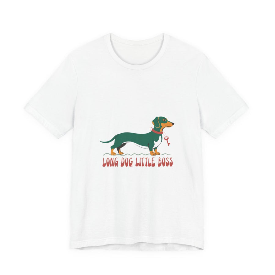 Dachshund "Long Dog, Little Boss" Men's Tee