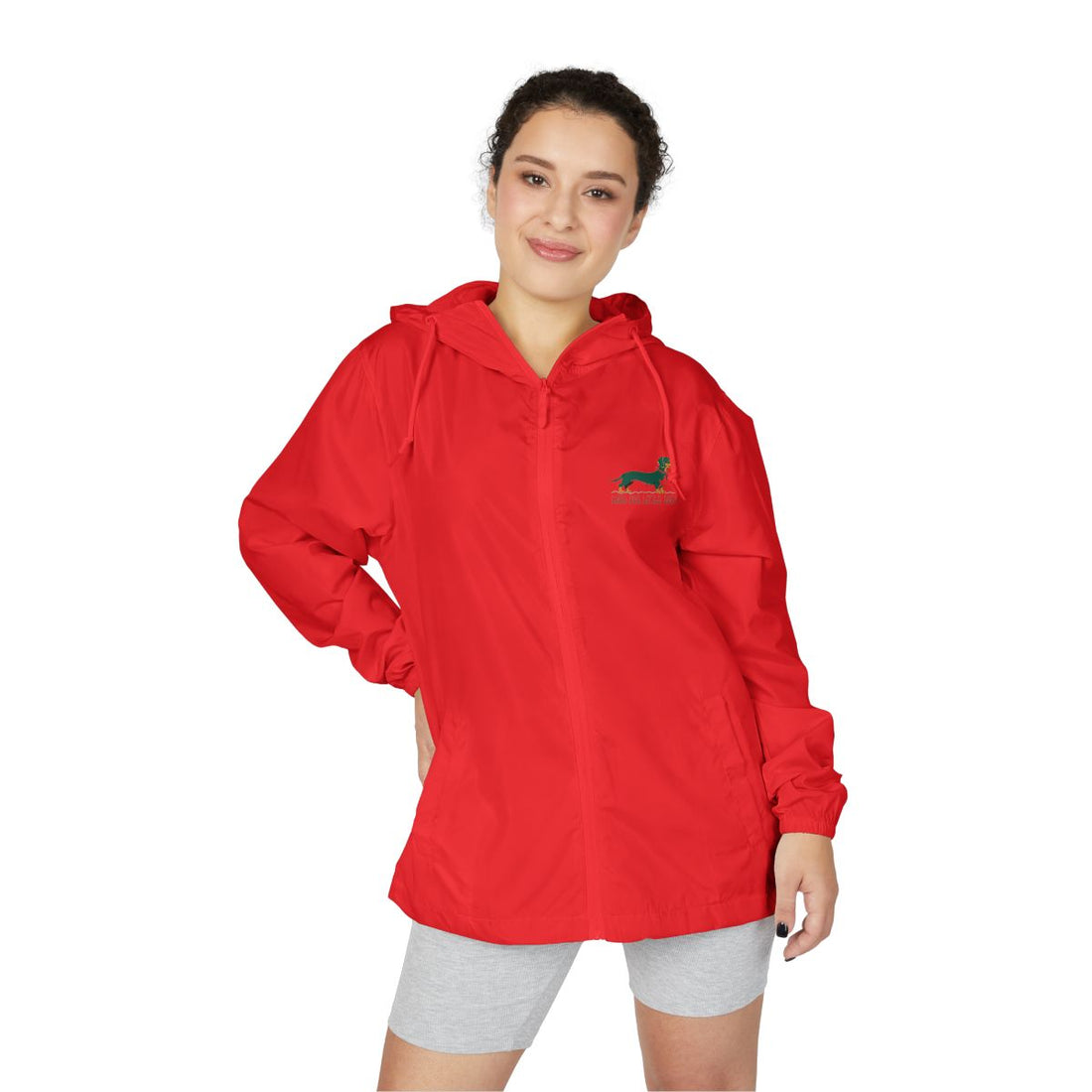 Red — Lifestyle | Dachshund Long Dog, Little Boss Windbreaker
