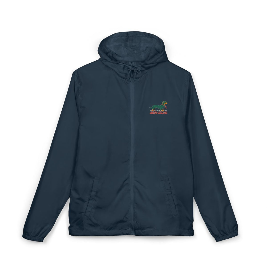 Classic Navy — Front | Dachshund Long Dog, Little Boss Windbreaker