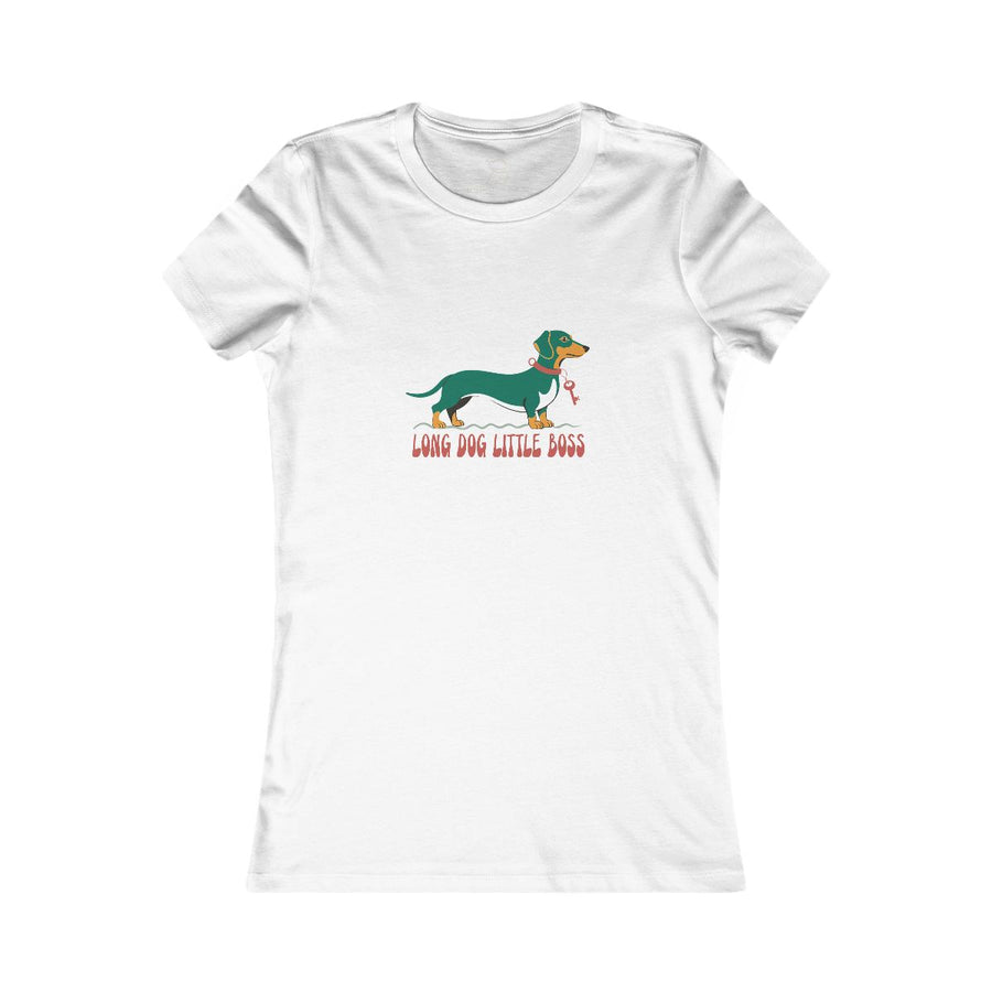 Dachshund "Long Dog, Little Boss" Women's Tee