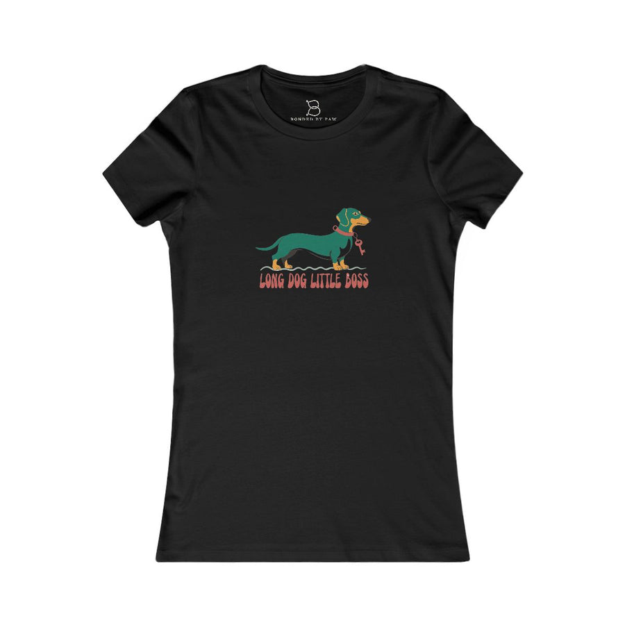 Dachshund "Long Dog, Little Boss" Women's Tee