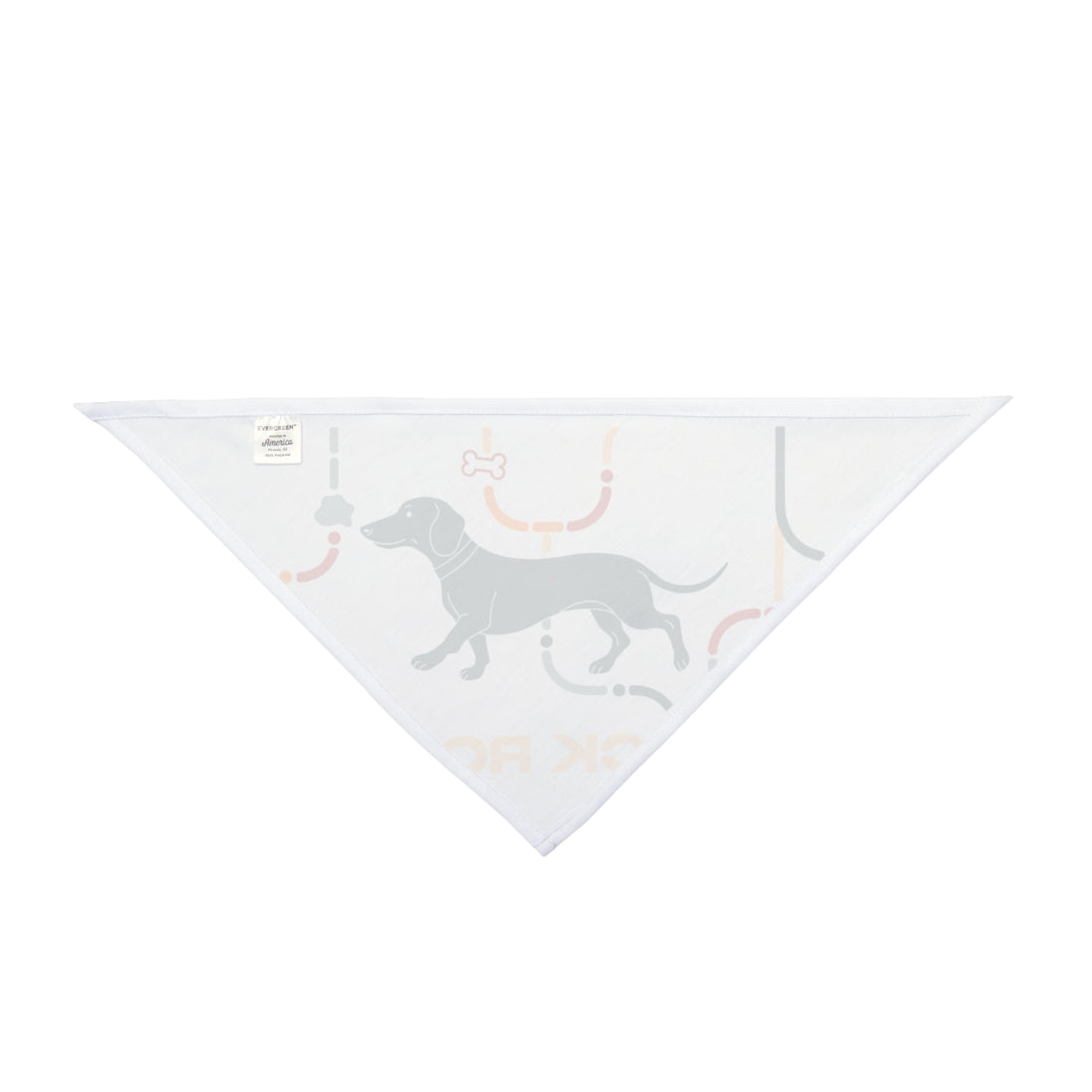 20" × 10" — Back | Dachshund Snack Route Bandana