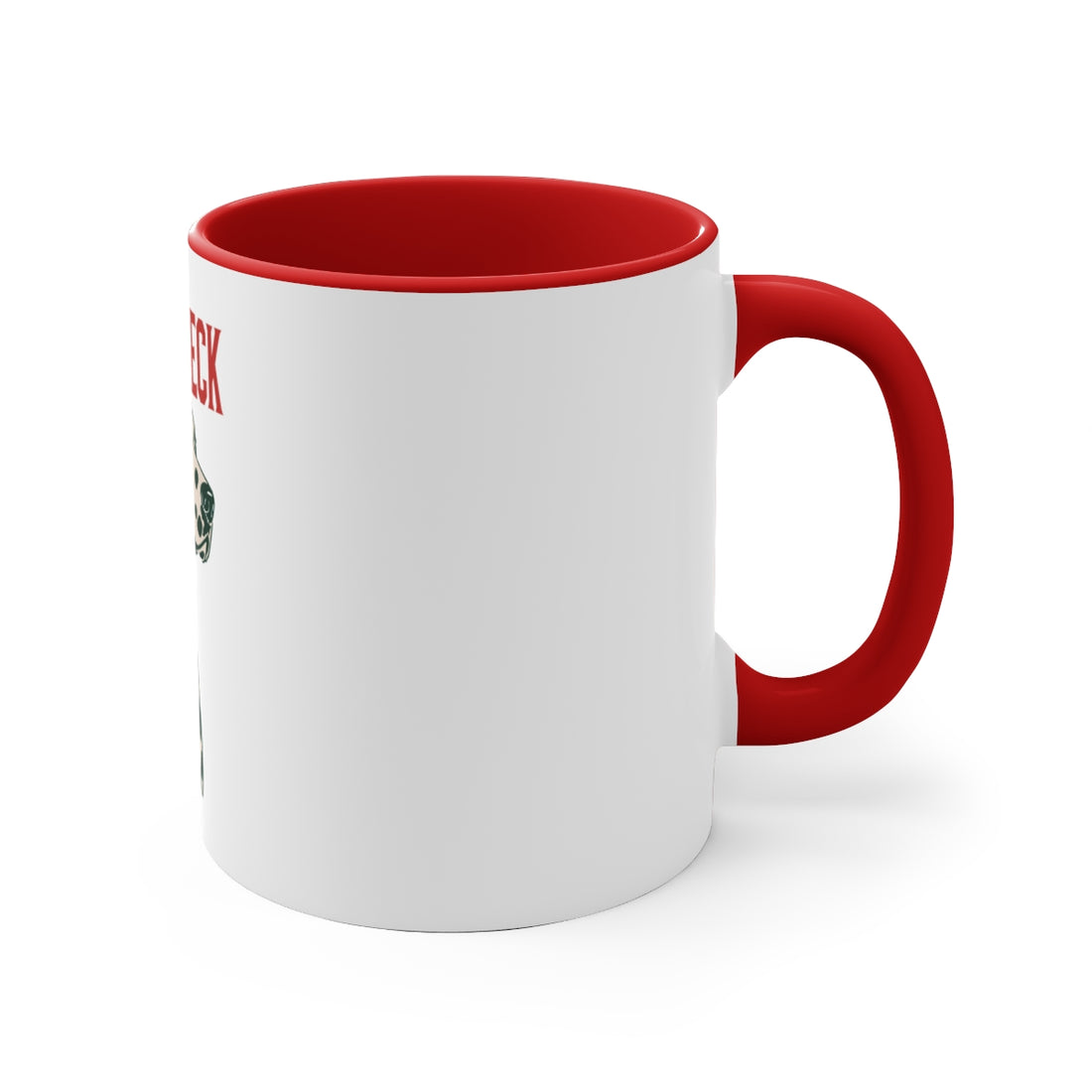 Red — Right side | Dalmatian Spot Check Accent Mug
