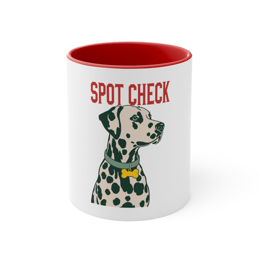 Dalmatian Spot Check Accent Mug