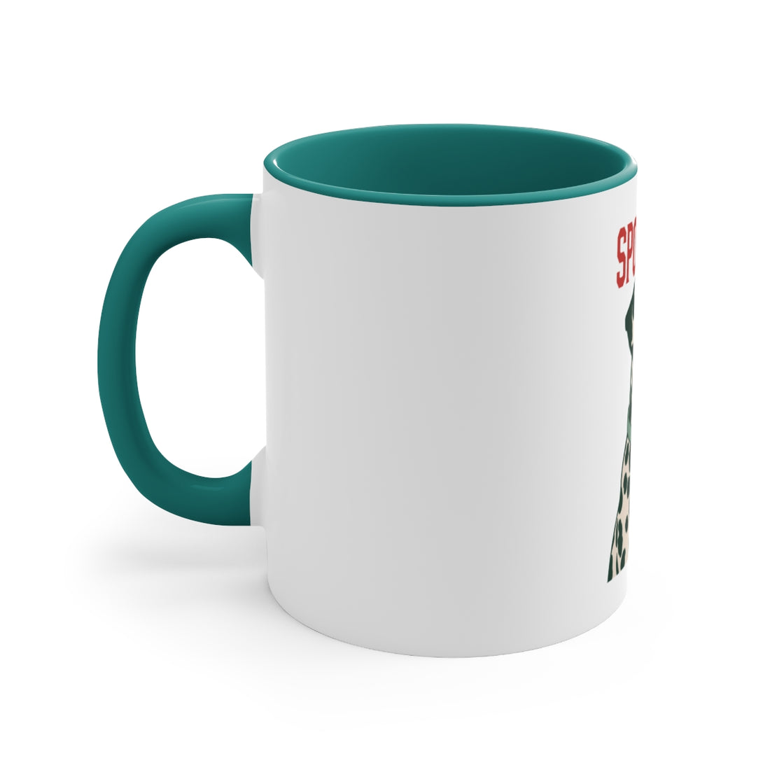 Green — Left side | Dalmatian Spot Check Accent Mug