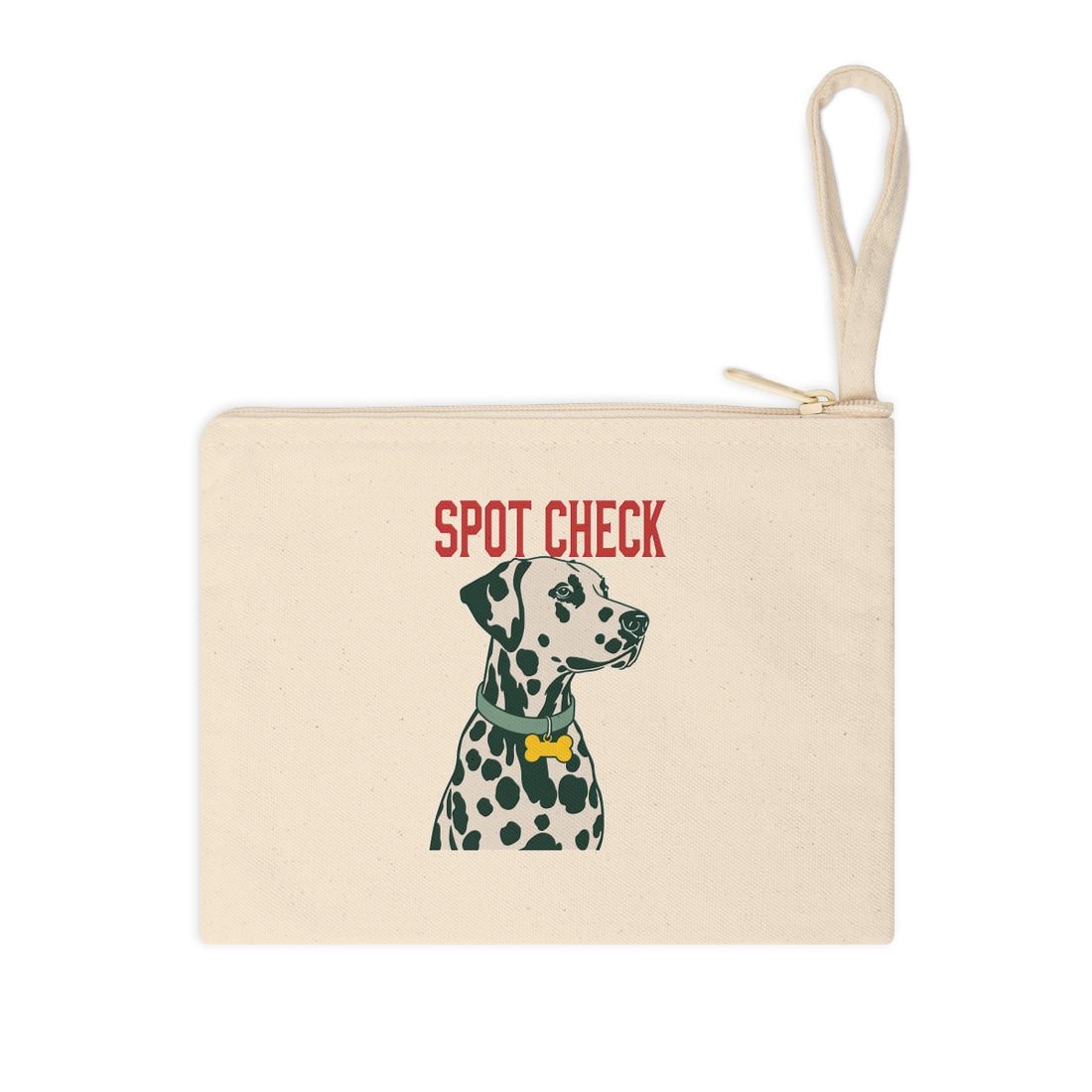 Front | Dalmatian Spot Check Accessory Pouch