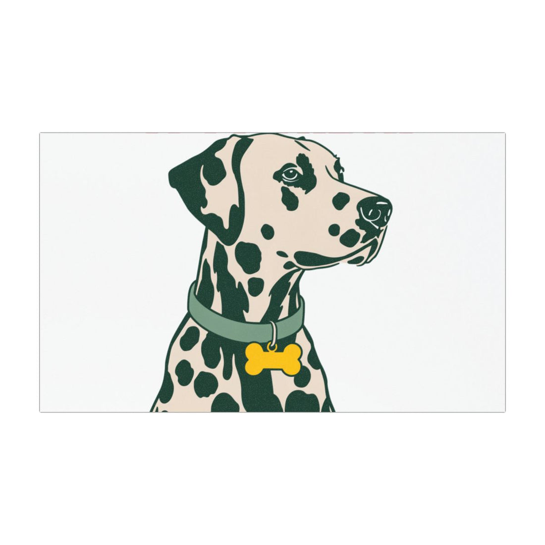 7.5'' × 4.5'' — Front | Dalmatian Spot Check Car Magnet