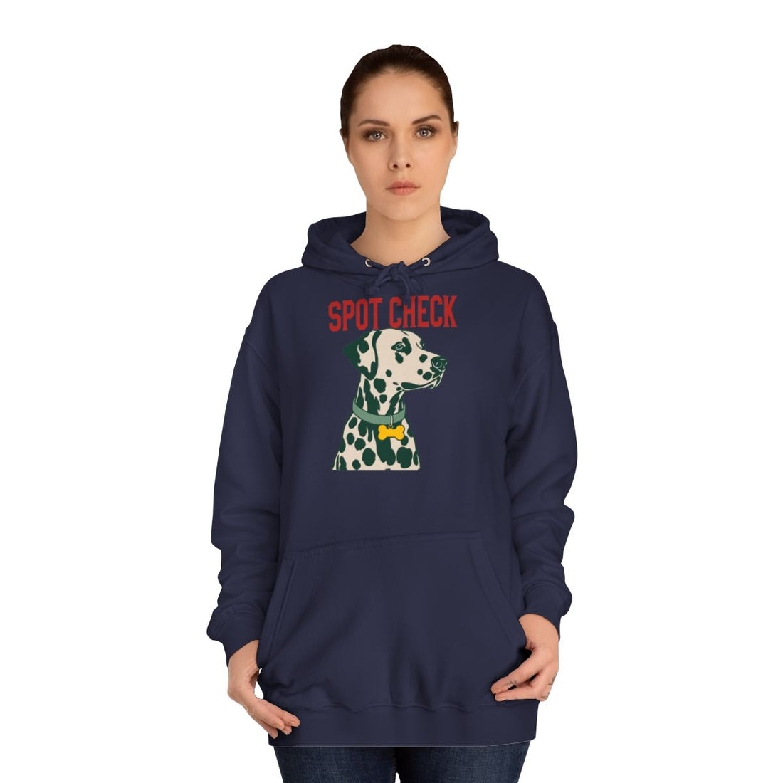 Oxford Navy — Lifestyle | Dalmatian Spot Check Hoodie