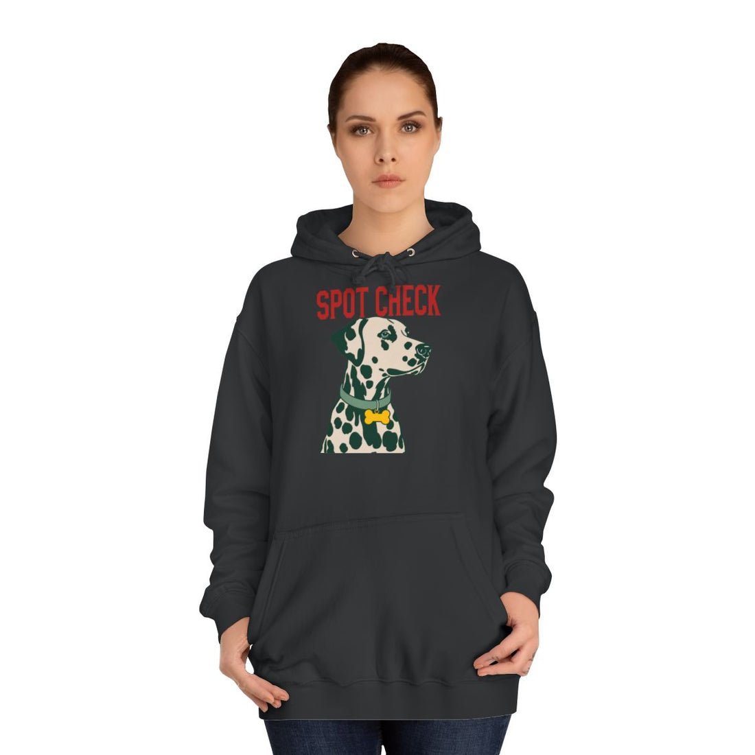 Jet Black — Lifestyle | Dalmatian Spot Check Hoodie