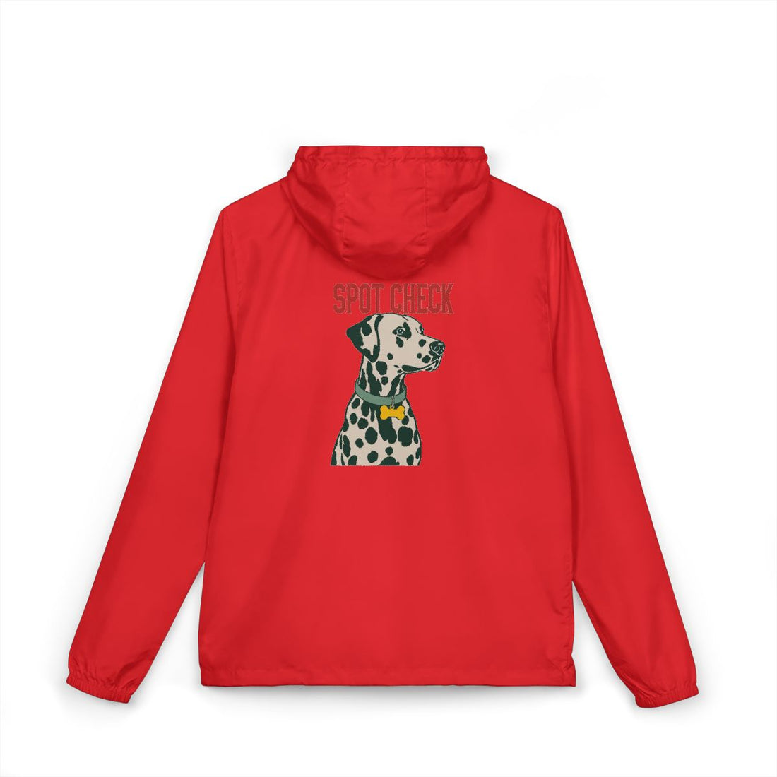 Red — Back | Dalmatian Spot Check Windbreaker