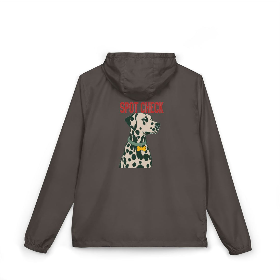 Graphite — Back | Dalmatian Spot Check Windbreaker