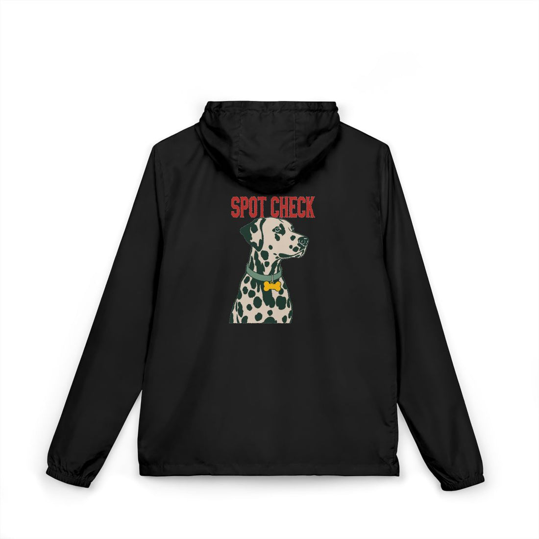 Black — Back | Dalmatian Spot Check Windbreaker