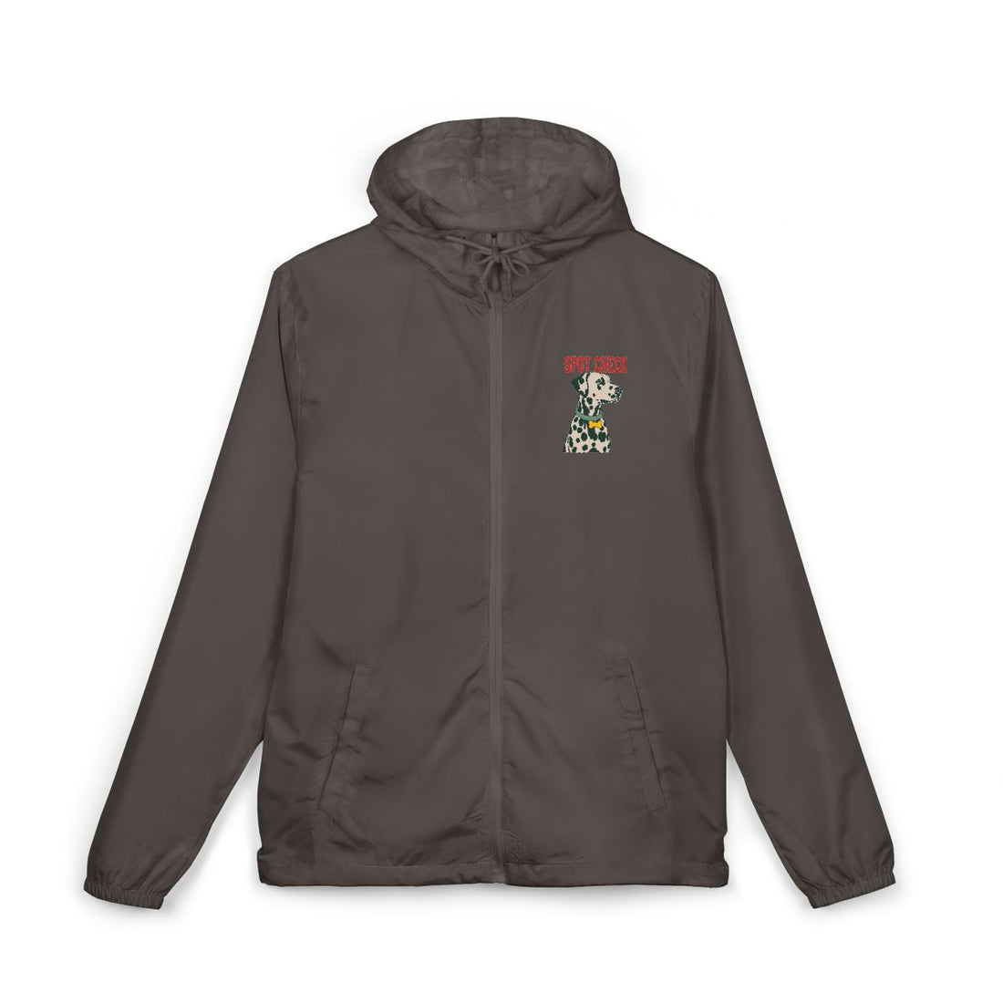 Graphite — Front | Dalmatian Spot Check Windbreaker
