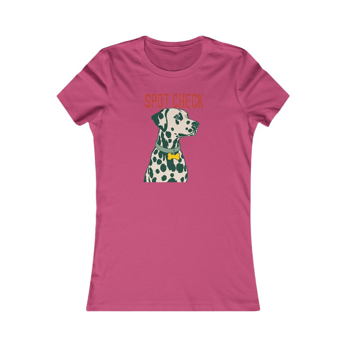 Berry — Front | Dalmatian Spot Check Women's Tee