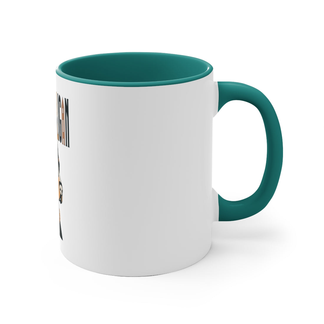 Green — Right side | Doberman Velvet Hooligan Accent Mug