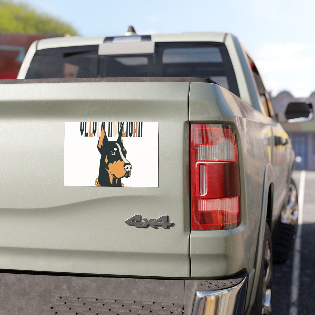 7.5'' × 4.5'' — Lifestyle | Doberman Velvet Hooligan Car Magnet