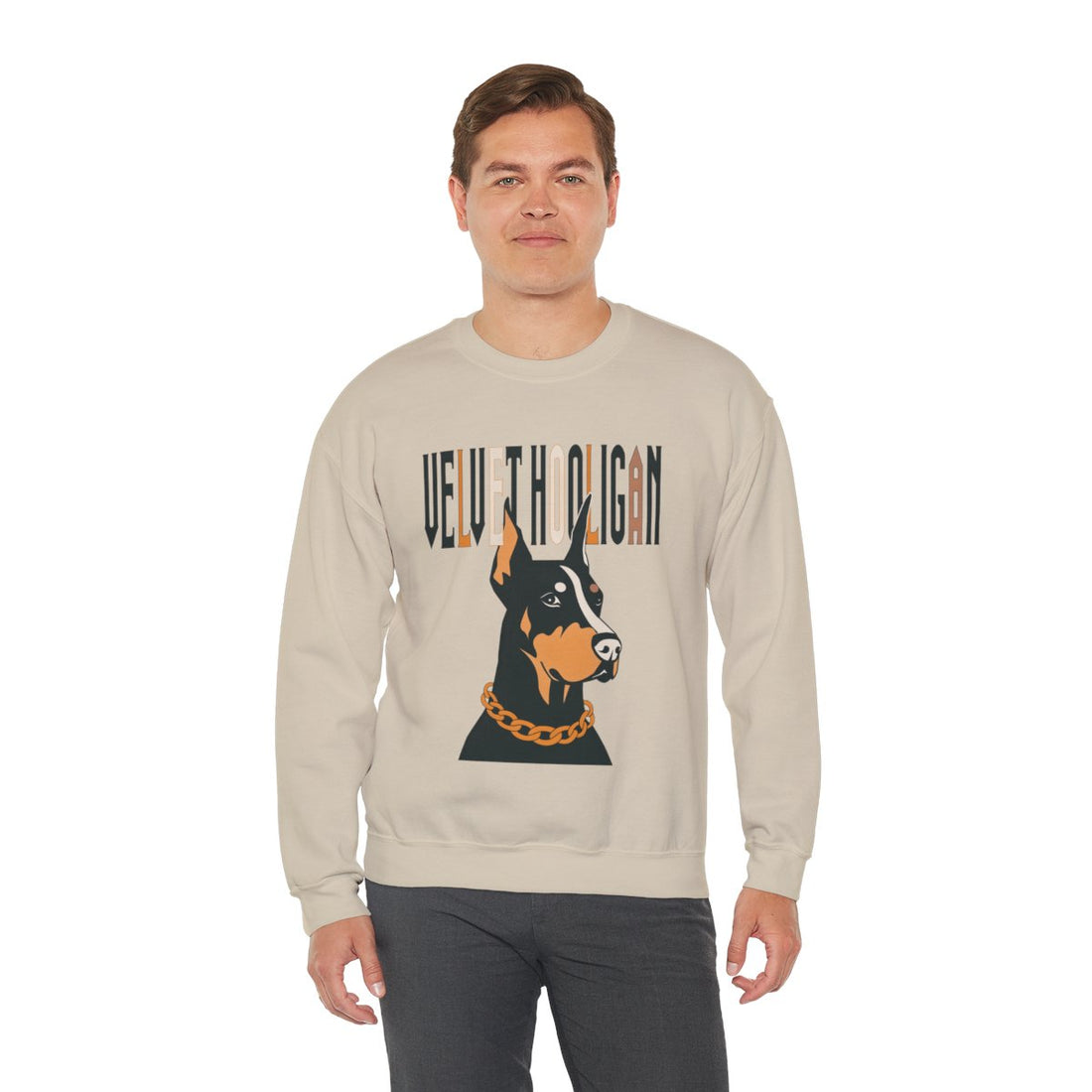 Sand — Lifestyle | Doberman Velvet Hooligan Crewneck