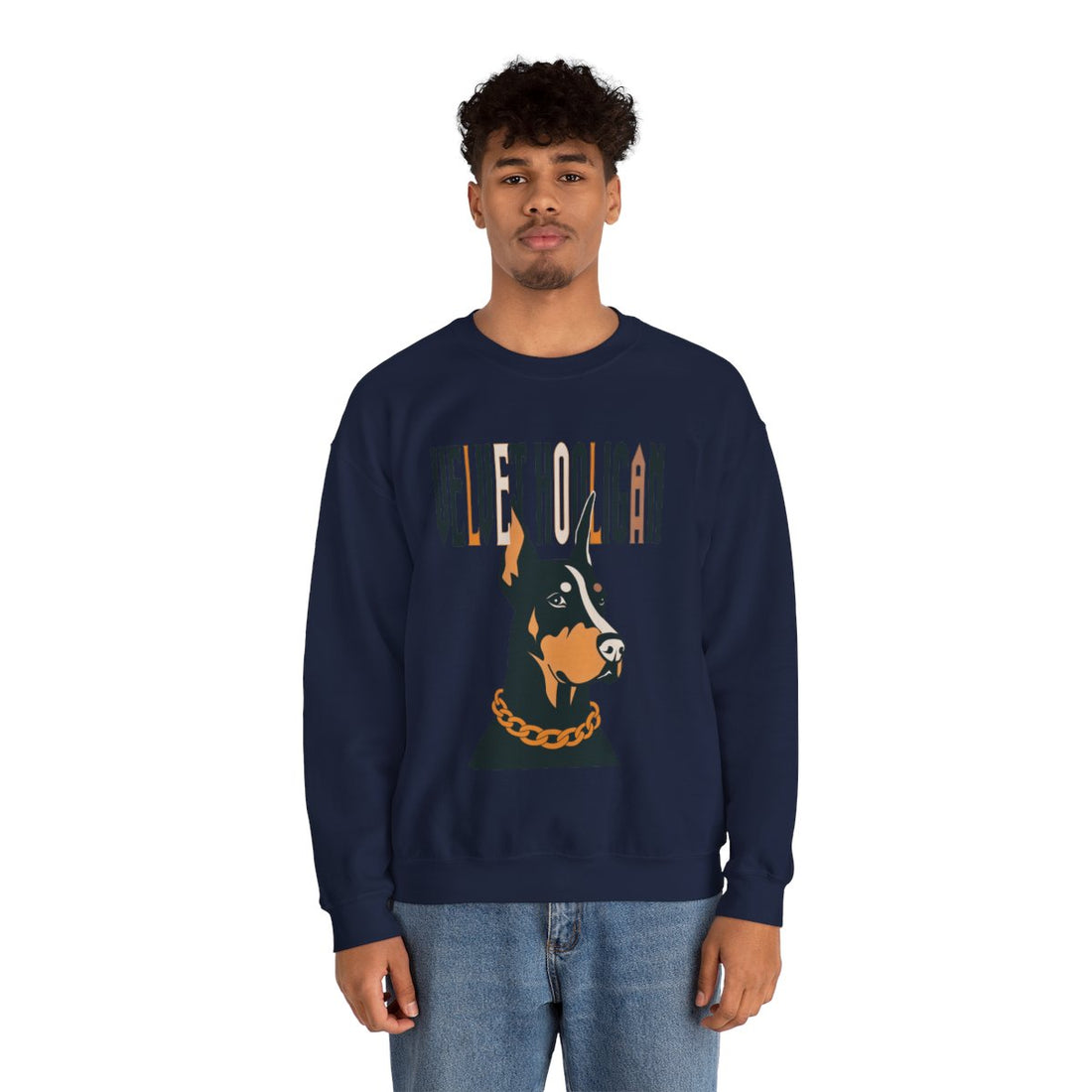 Navy — Lifestyle | Doberman Velvet Hooligan Crewneck