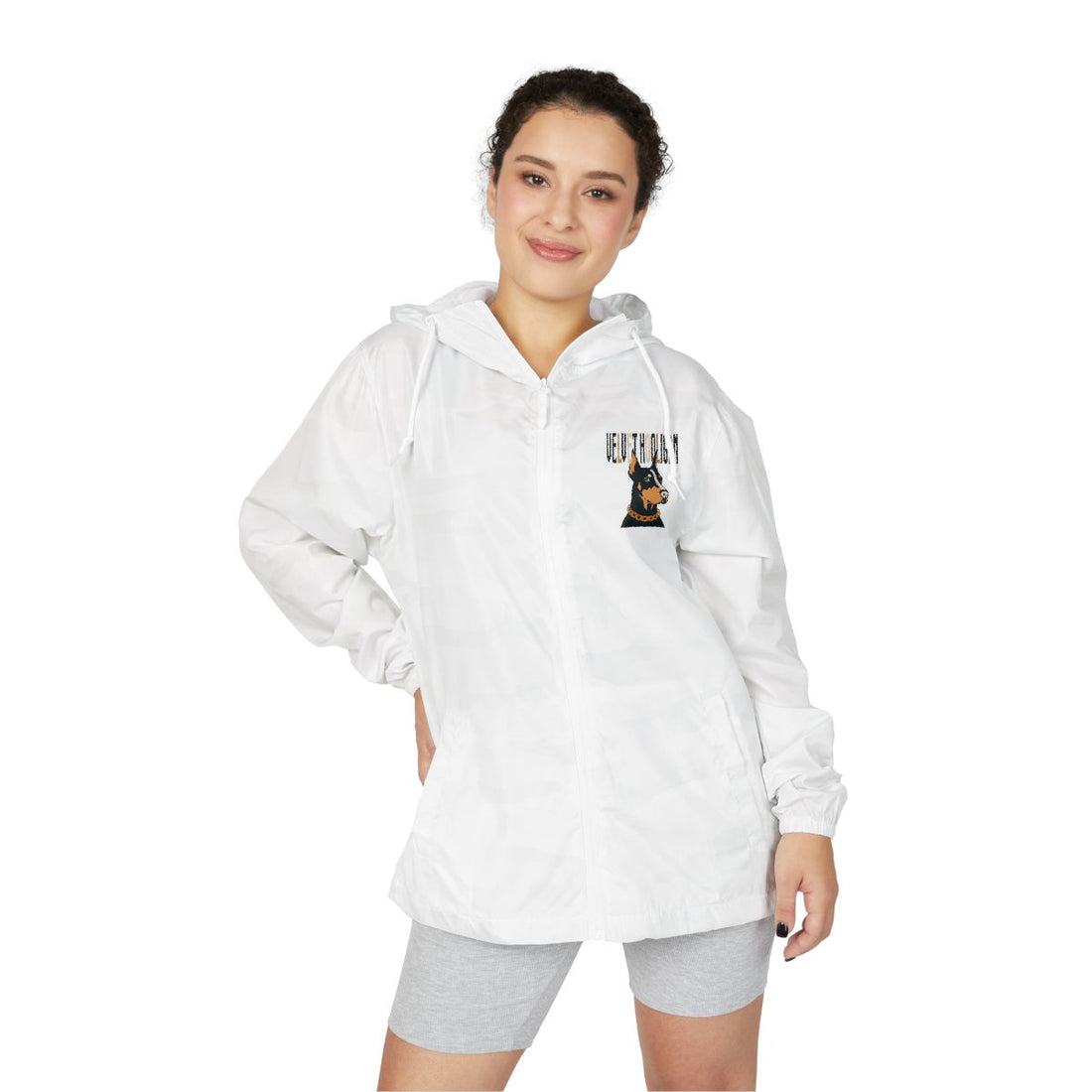White Camo — Lifestyle | Doberman Velvet Hooligan Full-Zip Windbreaker