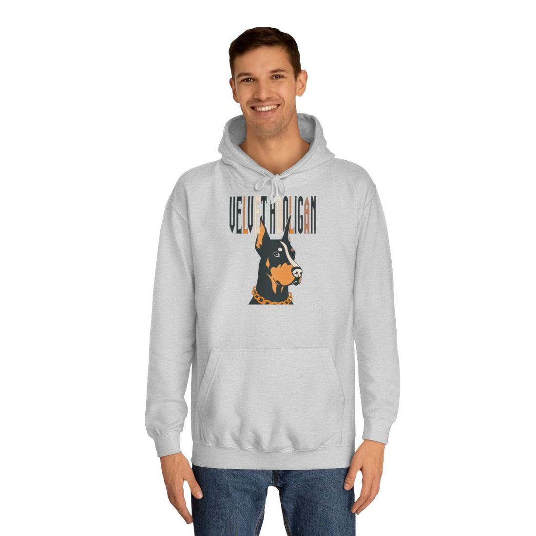 Heather Grey — Lifestyle | Doberman "Velvet Hooligan" Heavyweight Hoodie