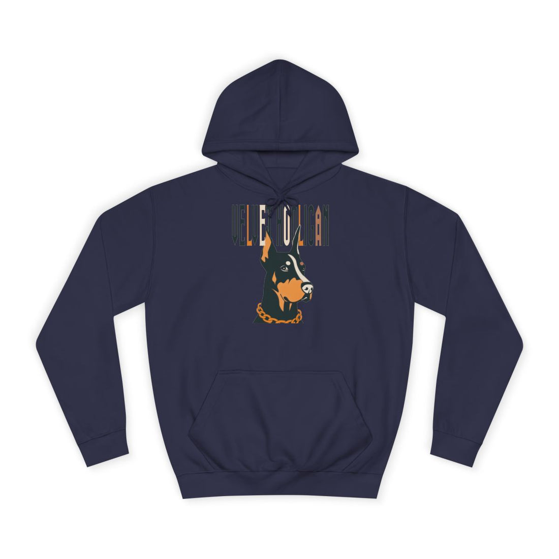 Oxford Navy — Front | Doberman "Velvet Hooligan" Heavyweight Hoodie