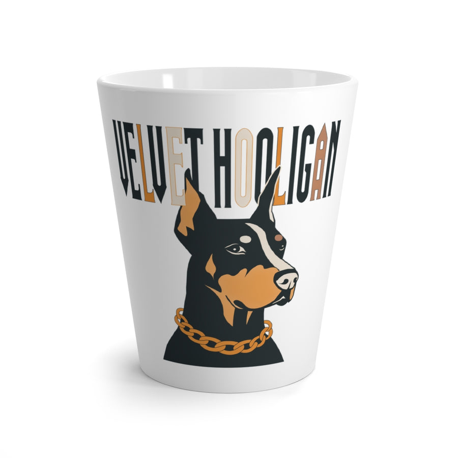 Doberman Velvet Hooligan Latte Mug