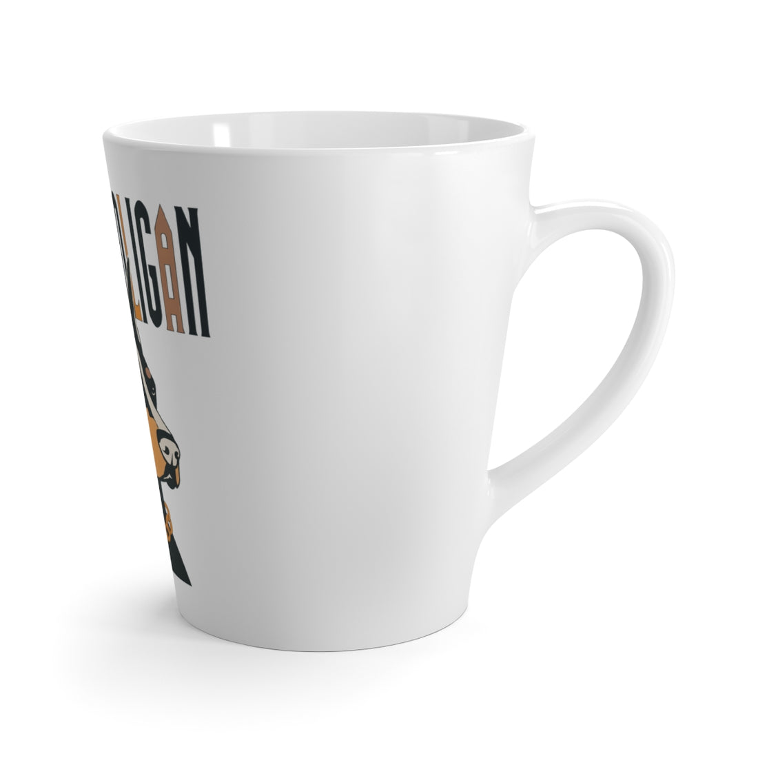 Right side | Doberman Velvet Hooligan Latte Mug