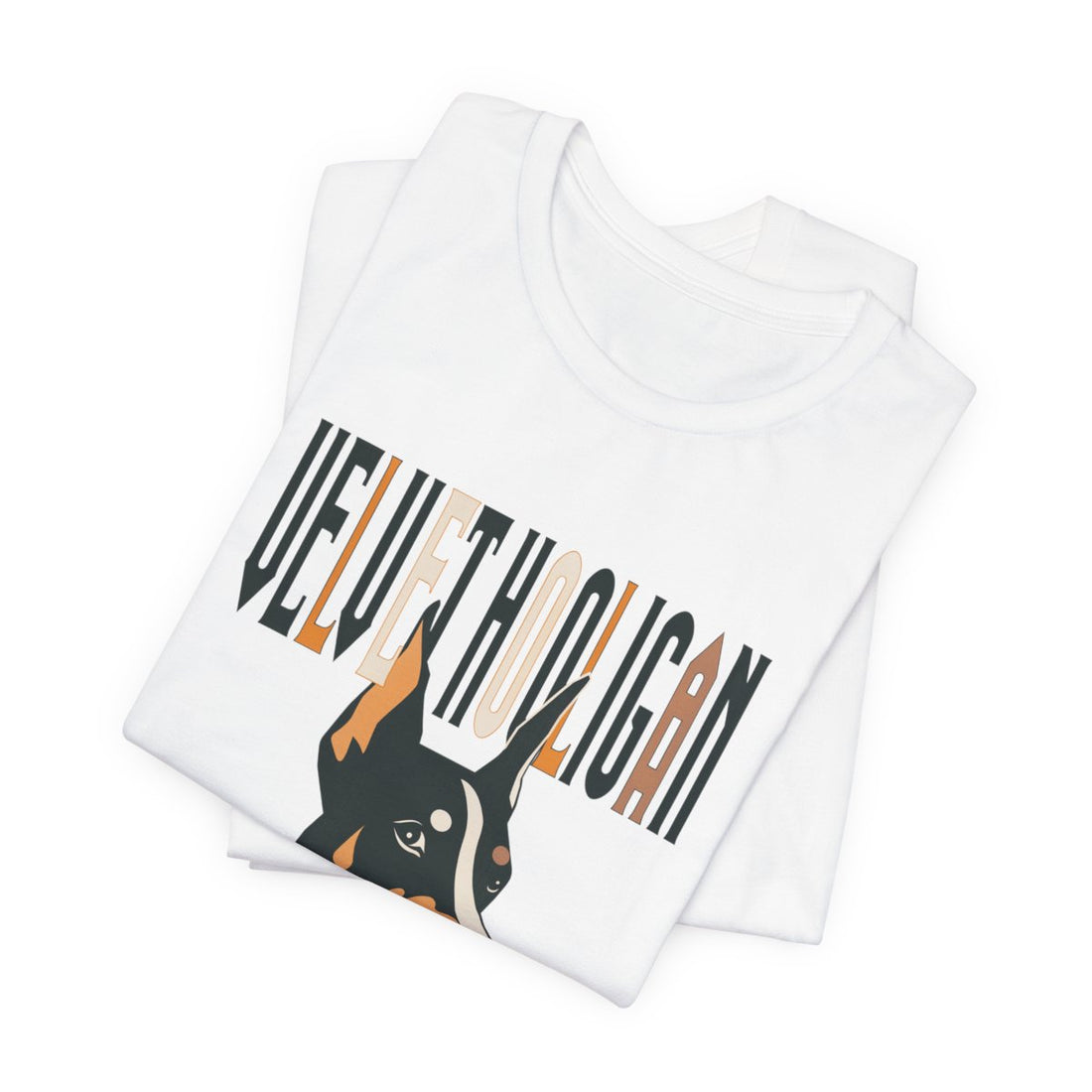 White — Folded | Doberman "Velvet Hooligan" Men's Tee
