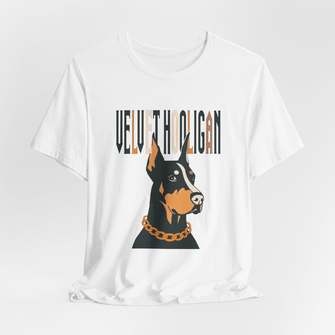 White — Hanging | Doberman "Velvet Hooligan" Men's Tee
