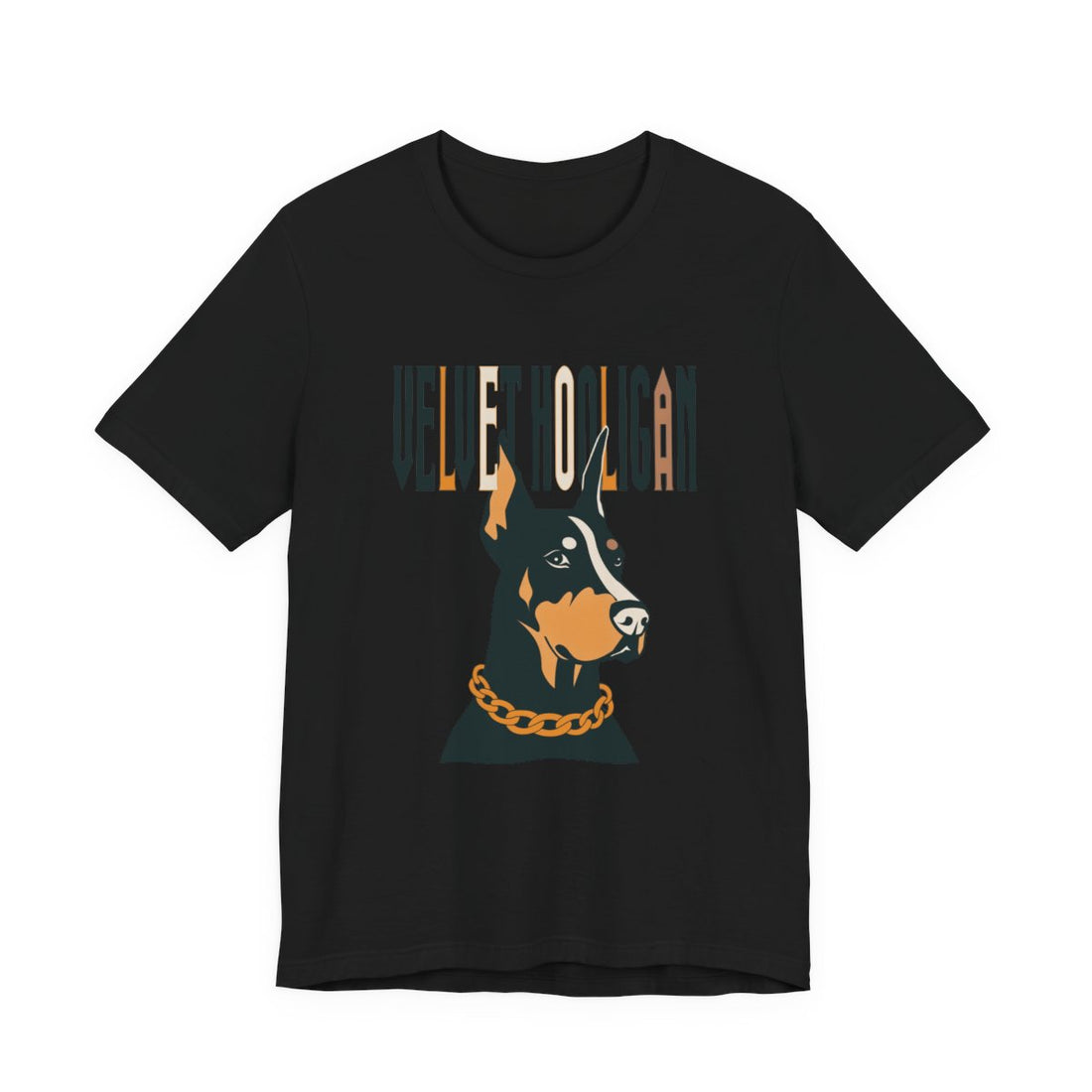 Black — Front | Doberman "Velvet Hooligan" Men's Tee