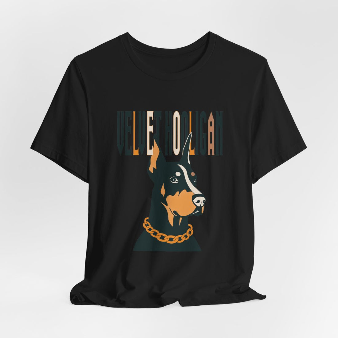 Black — Hanging | Doberman "Velvet Hooligan" Men's Tee