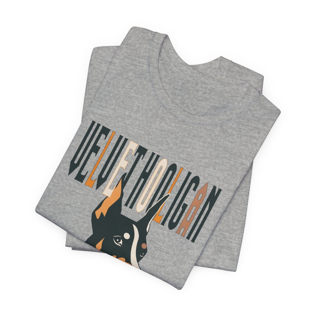 Athletic Heather — Folded | Doberman "Velvet Hooligan" Men's Tee