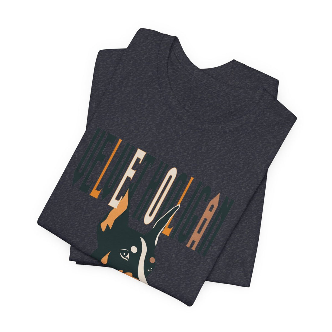 Heather Navy — Folded | Doberman "Velvet Hooligan" Men's Tee