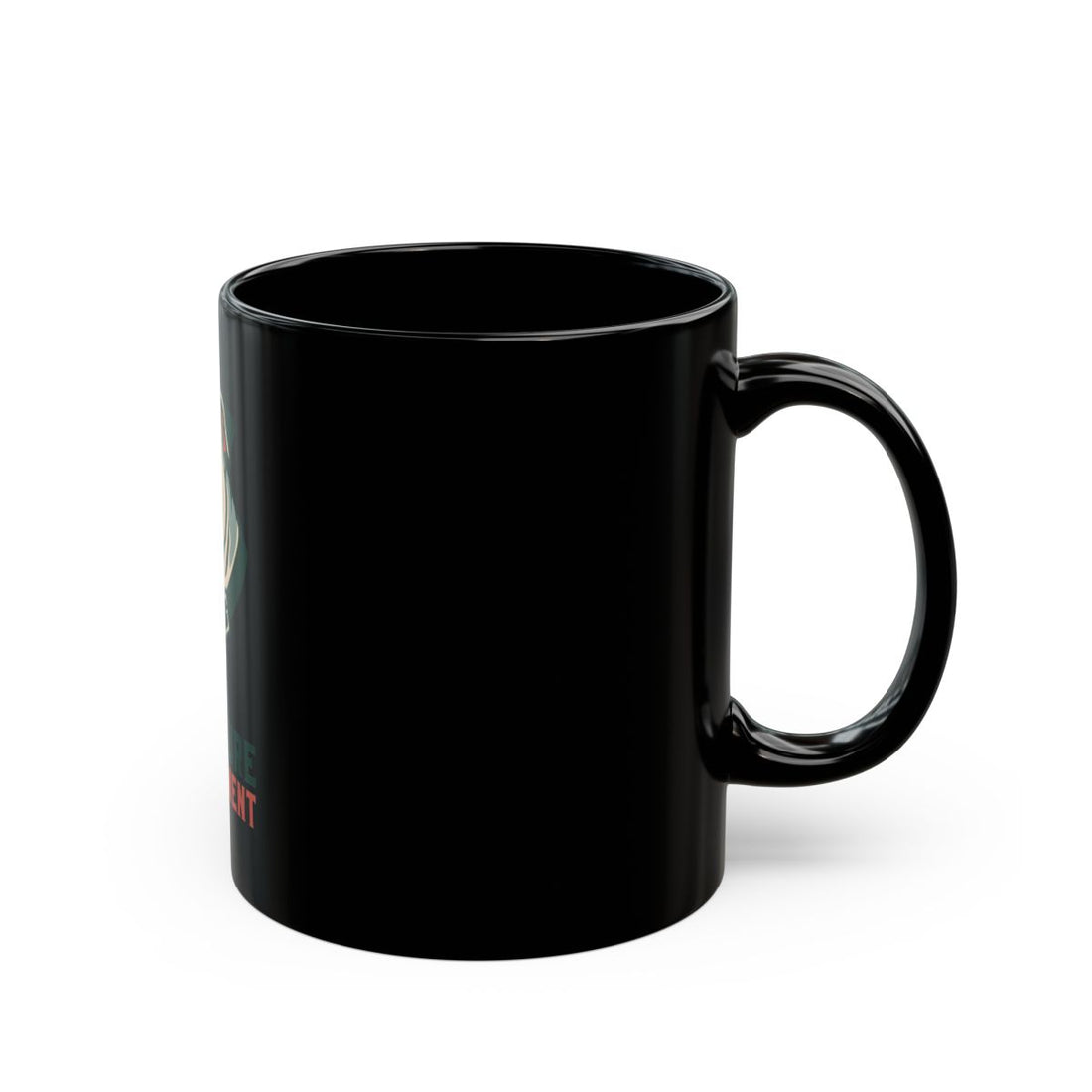 11oz — Right side | English Bulldog Furniture Department Black Mug