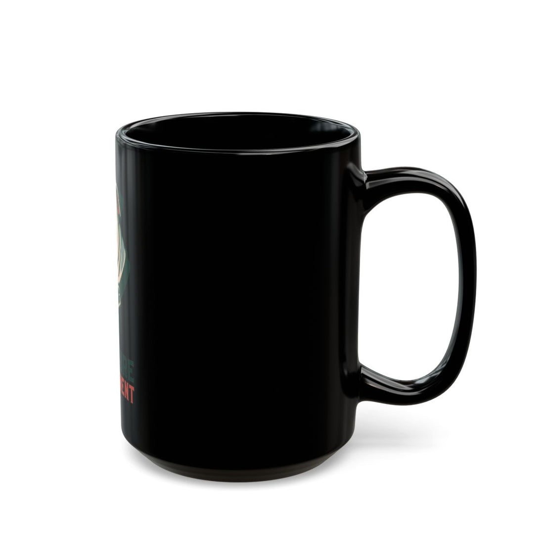 15oz — Right side | English Bulldog Furniture Department Black Mug
