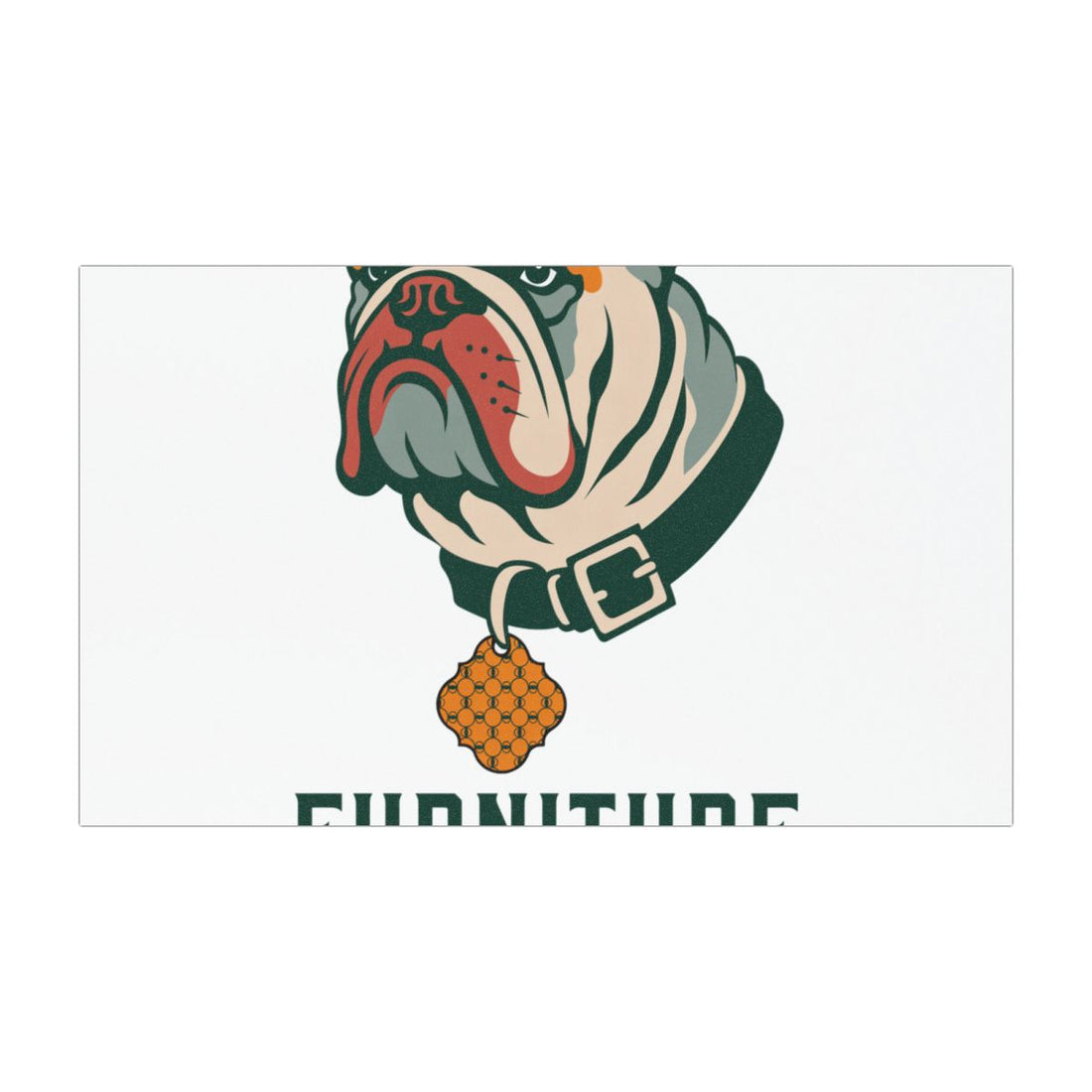 7.5'' × 4.5'' — Front | English Bulldog Furniture Department Car Magnet