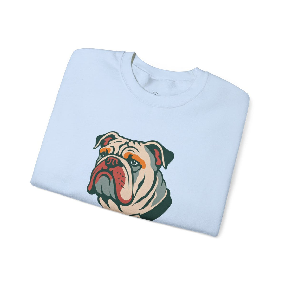 Light Blue — Folded | English Bulldog "Furniture Department" Crewneck