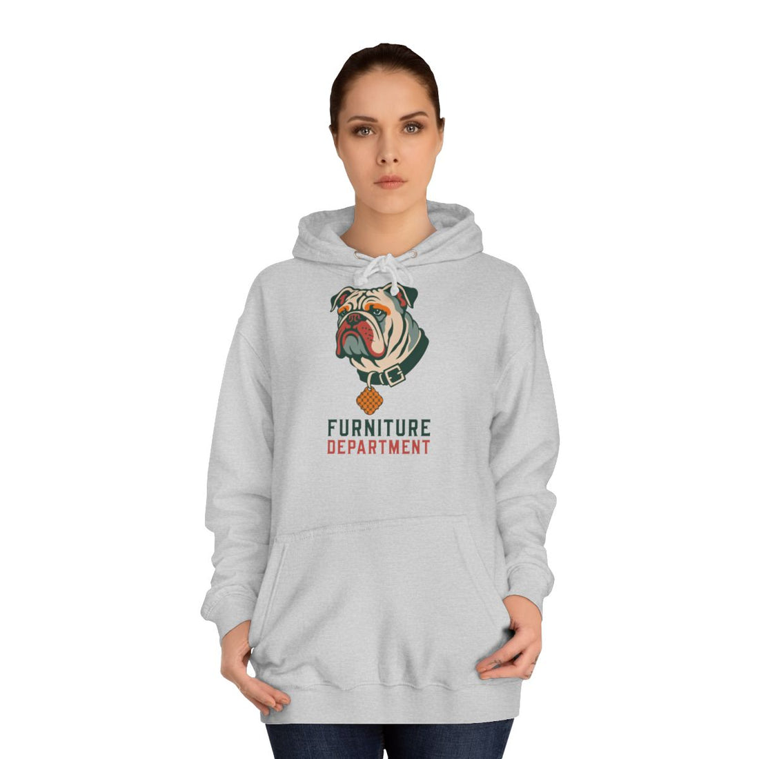 Heather Grey — Lifestyle | English Bulldog "Furniture Department" Hoodie