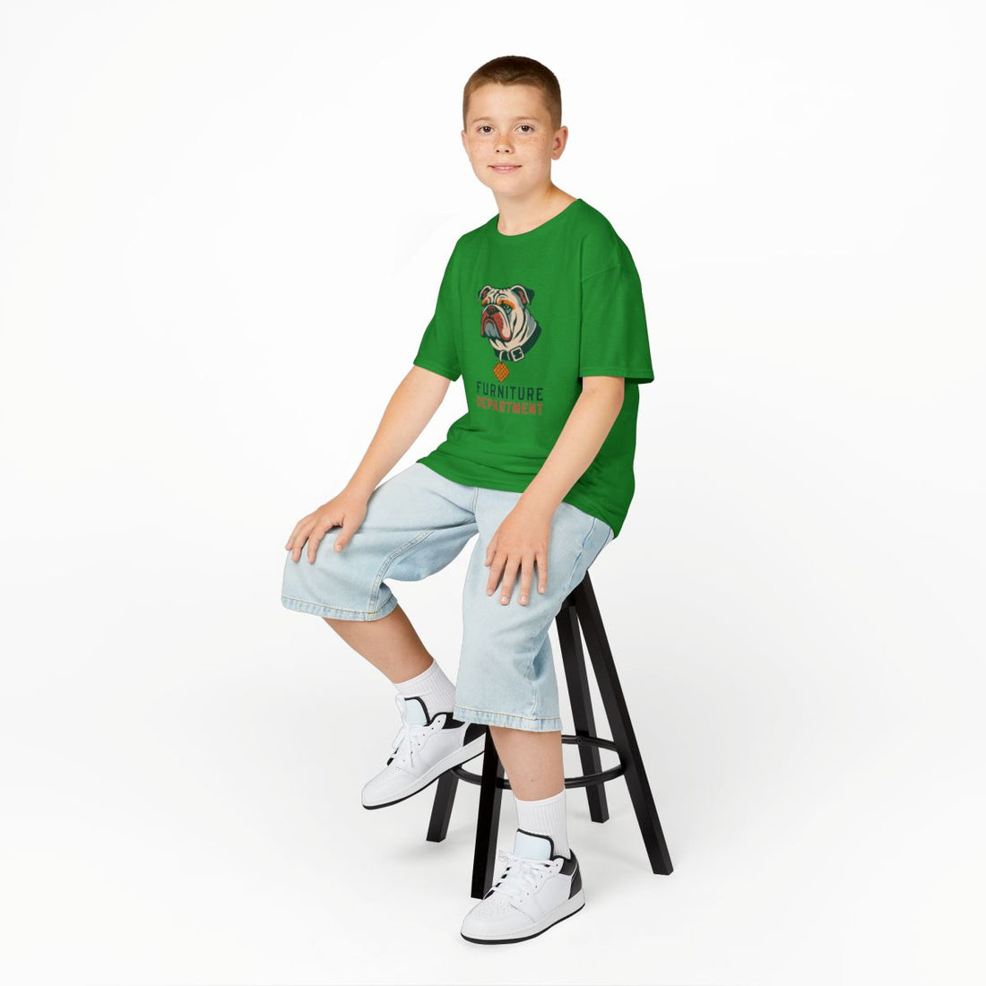 Irish Green — Lifestyle | English Bulldog "Furniture Department" Kids Tee