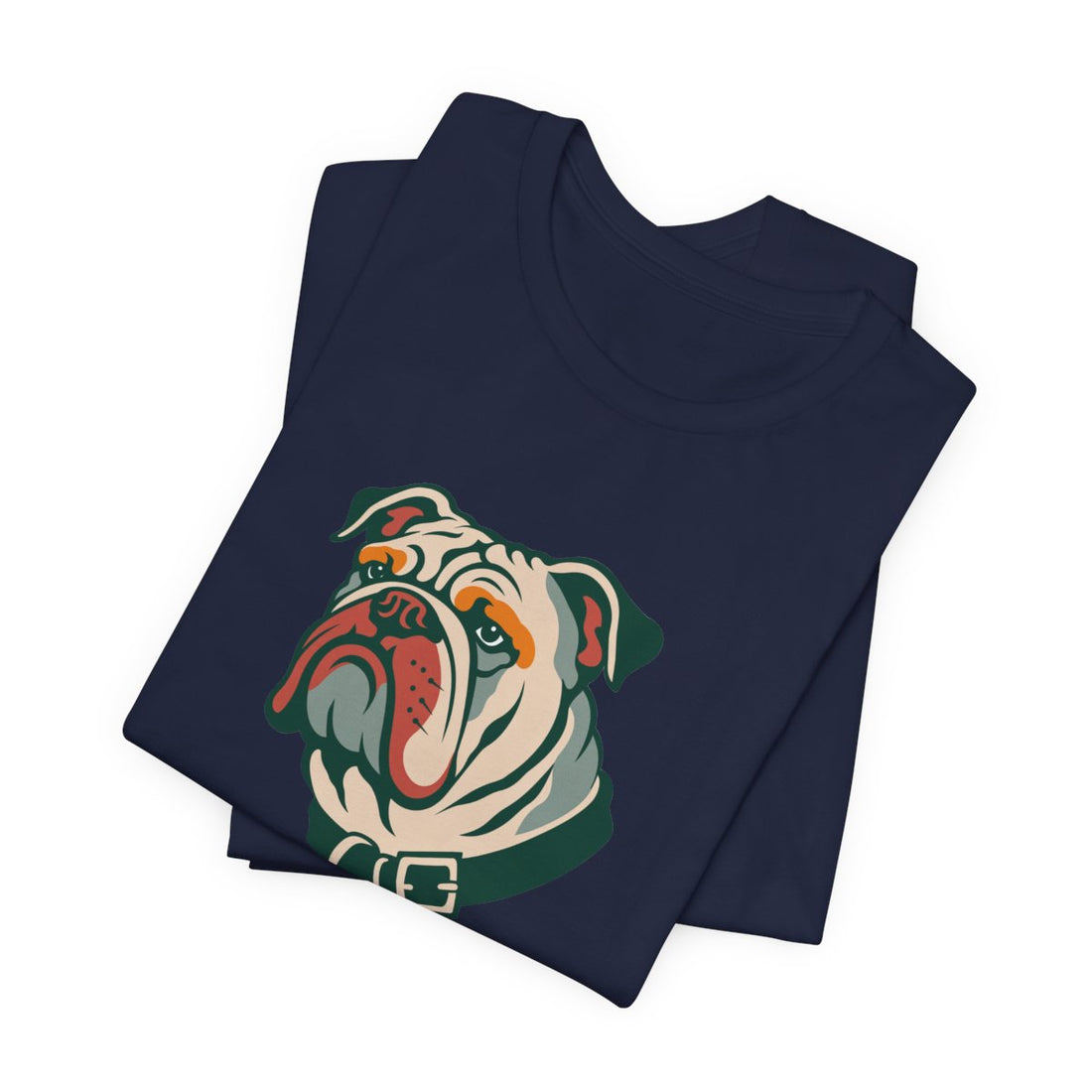 Navy — Folded | English Bulldog "Furniture Department" Men's Tee