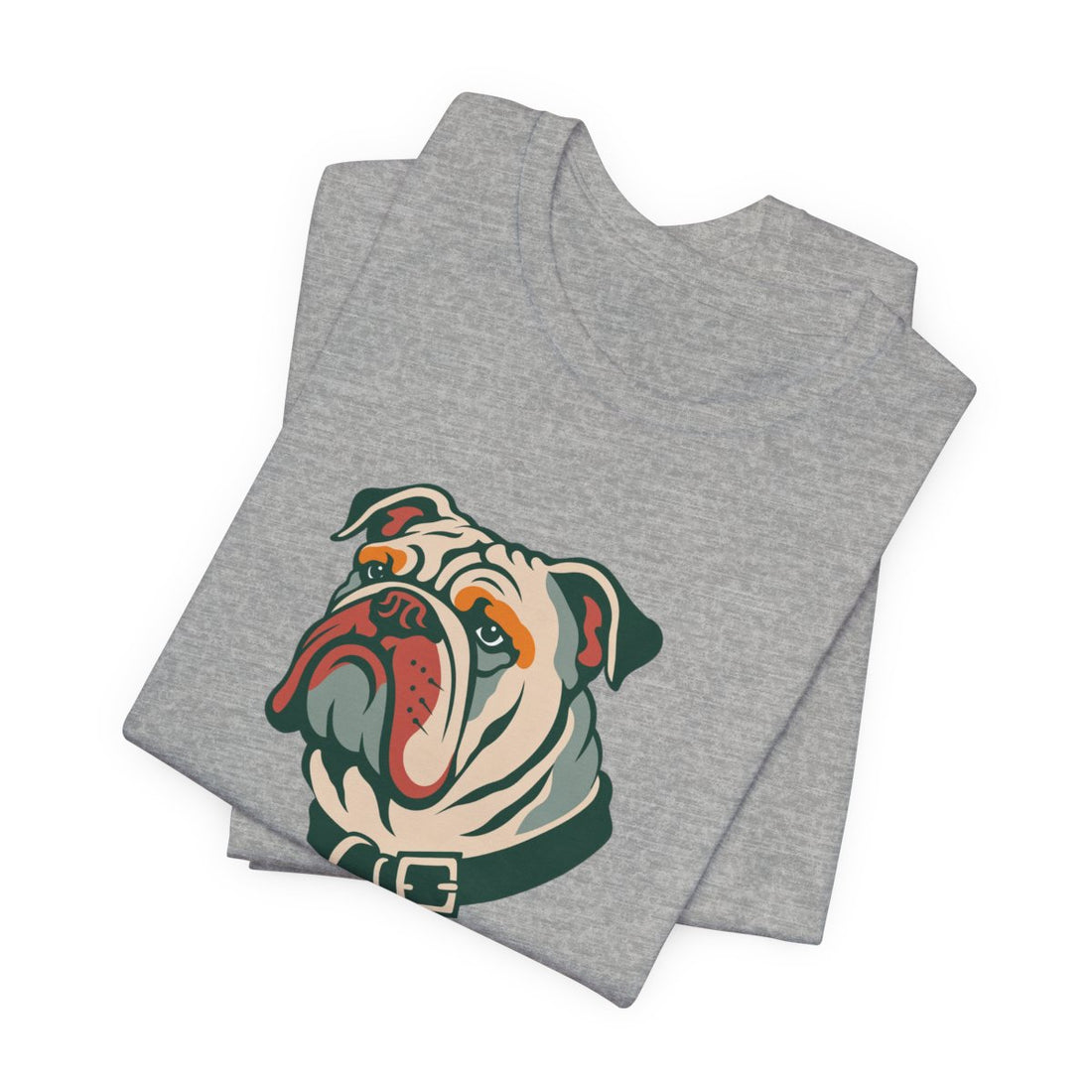 Athletic Heather — Folded | English Bulldog "Furniture Department" Men's Tee