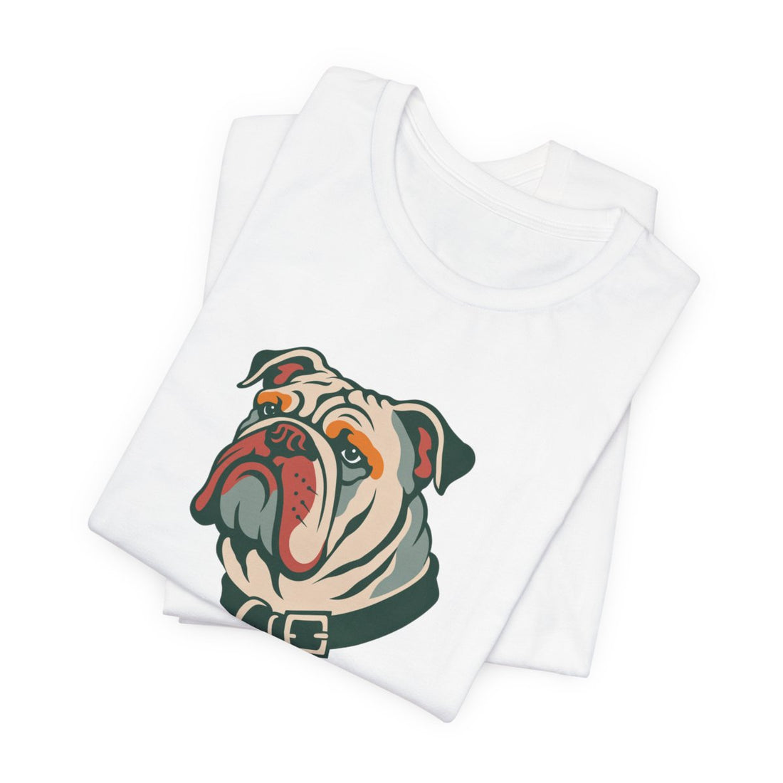 White — Folded | English Bulldog "Furniture Department" Men's Tee