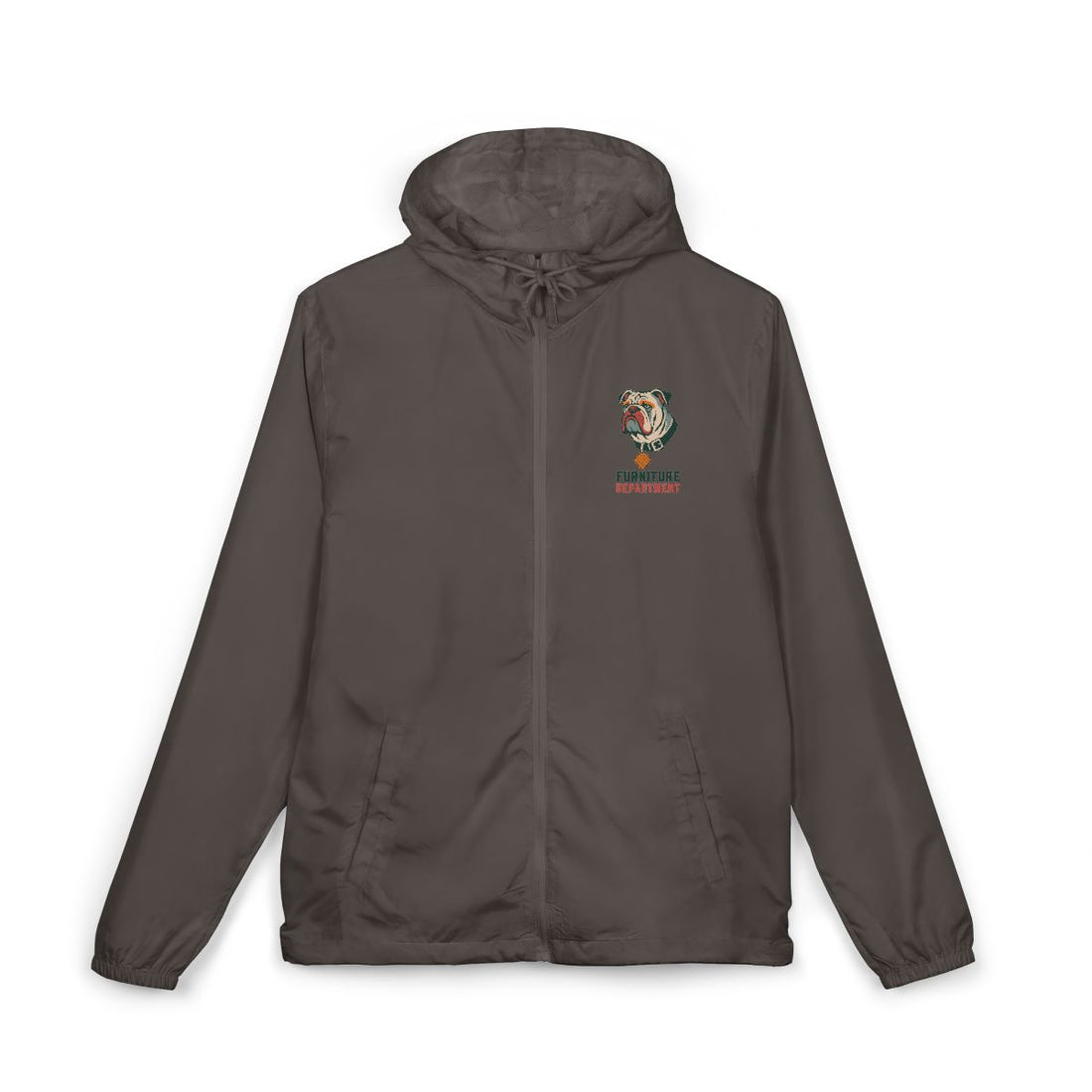 Graphite — Front | English Bulldog Furniture Department Windbreaker
