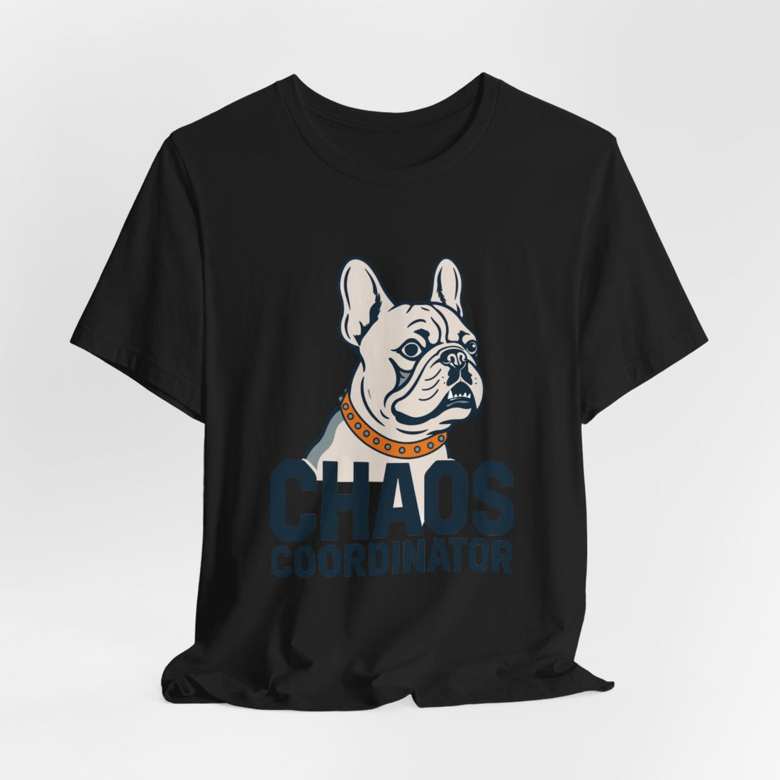 Black — Hanging | French Bulldog "Chaos Coordinator" Men's Tee