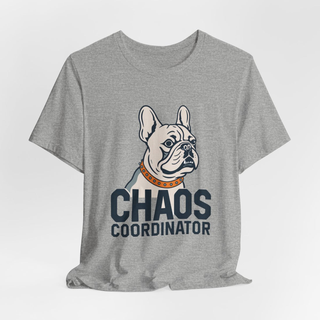 Athletic Heather — Hanging | French Bulldog "Chaos Coordinator" Men's Tee