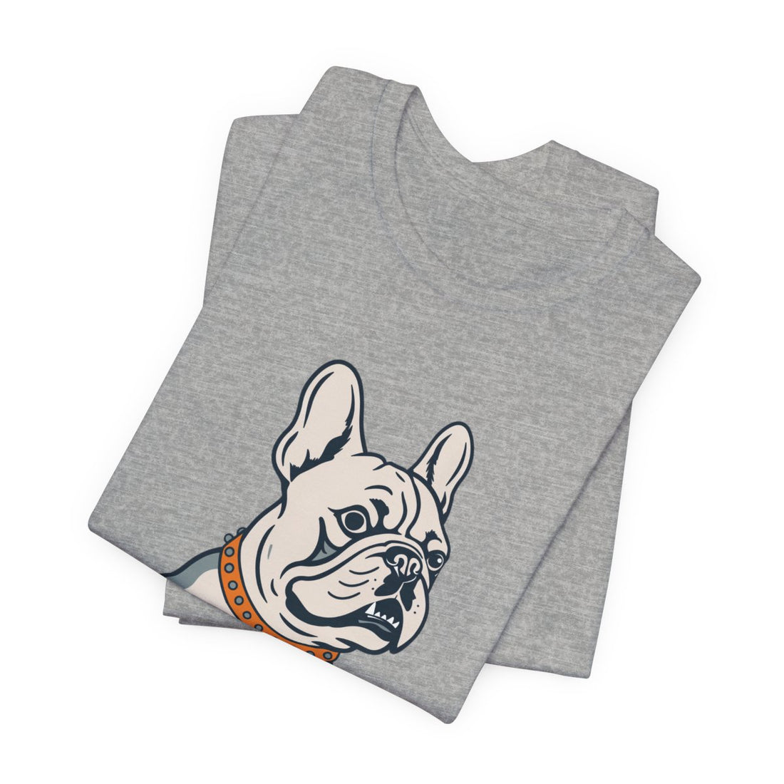 Athletic Heather — Folded | French Bulldog "Chaos Coordinator" Men's Tee